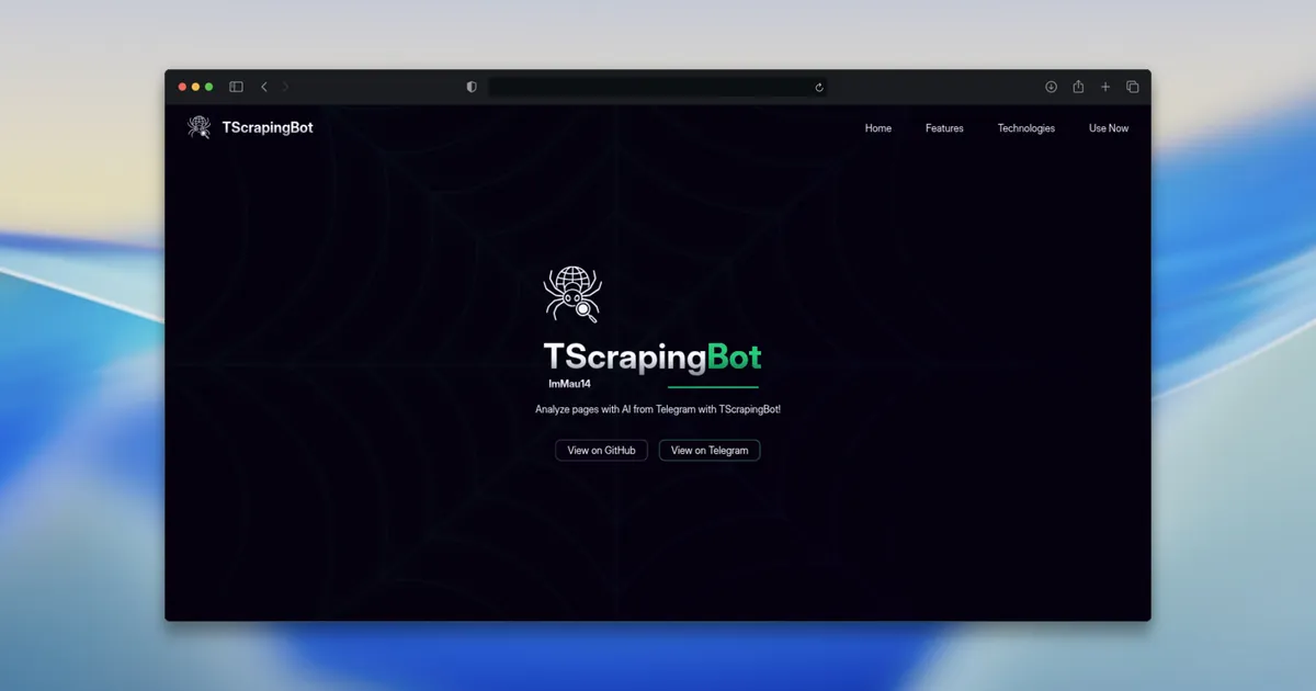 TScrapingBot Website